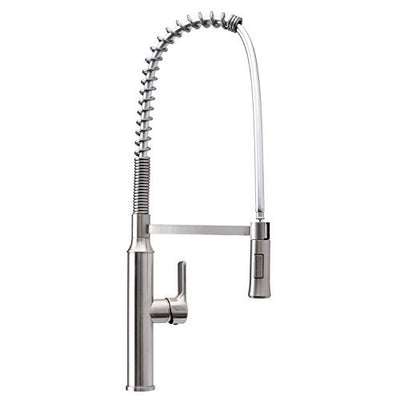 Peppermint Kitchen Sink Faucet Stainless Steel Spring Pull Down Sprayer Brushed Nickel