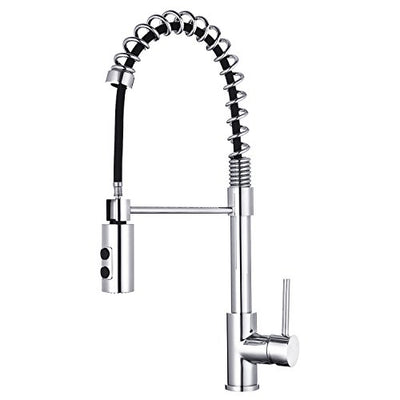 Pull Out Kitchen Taps Mixers Spray Spring Chrome Brass Single Lever Black with Hoses