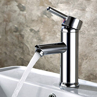 Hapilife Bathroom Sink Washroom Basin Single Lever Chrome / Brass Mixer Tap Hapi-01A