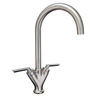 [Brushed Finished] Hapilife Contemporary Kitchen Tap, Swivel Spout Sink Mixer Monobloc Tap Hapi-03D